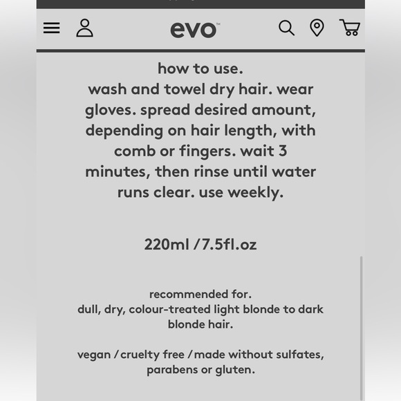 EVO | Fabuloso Colour Intensifying Conditioner - Picture 4 of 4